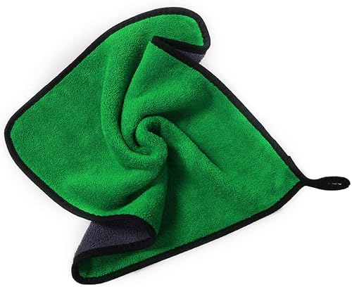 Miniatura 5 de Fullgaden 2 piezas de limpieza de microfibra de 800 GSM, toalla para detalles de automóvil, paño de secado súper grueso de 12 x 16 pulgadas, azul