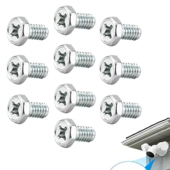 10 Pcs Security Mounting Screws Compatible with Google Nest Cam Floodlight Outdoor Camera Weatherproof Fasteners for Home Security Installation