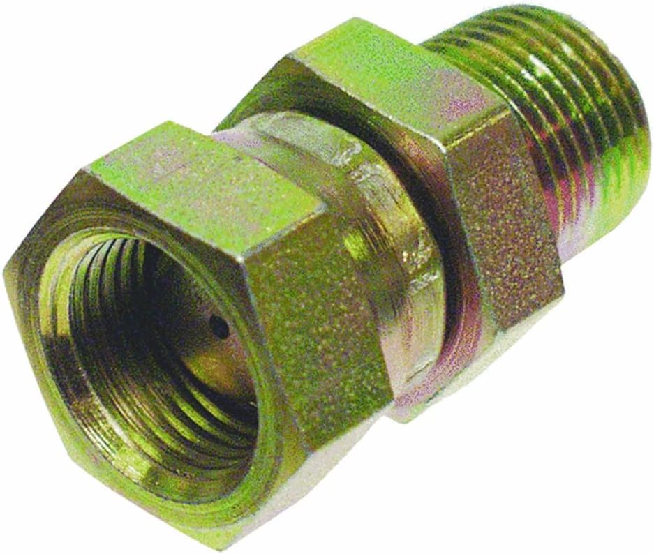Apache 39004276 3/8" Male Pipe x 3/8" Female Pipe Swivel - 1/32 Restricted - Hydraulic Adapter (Style 1404)