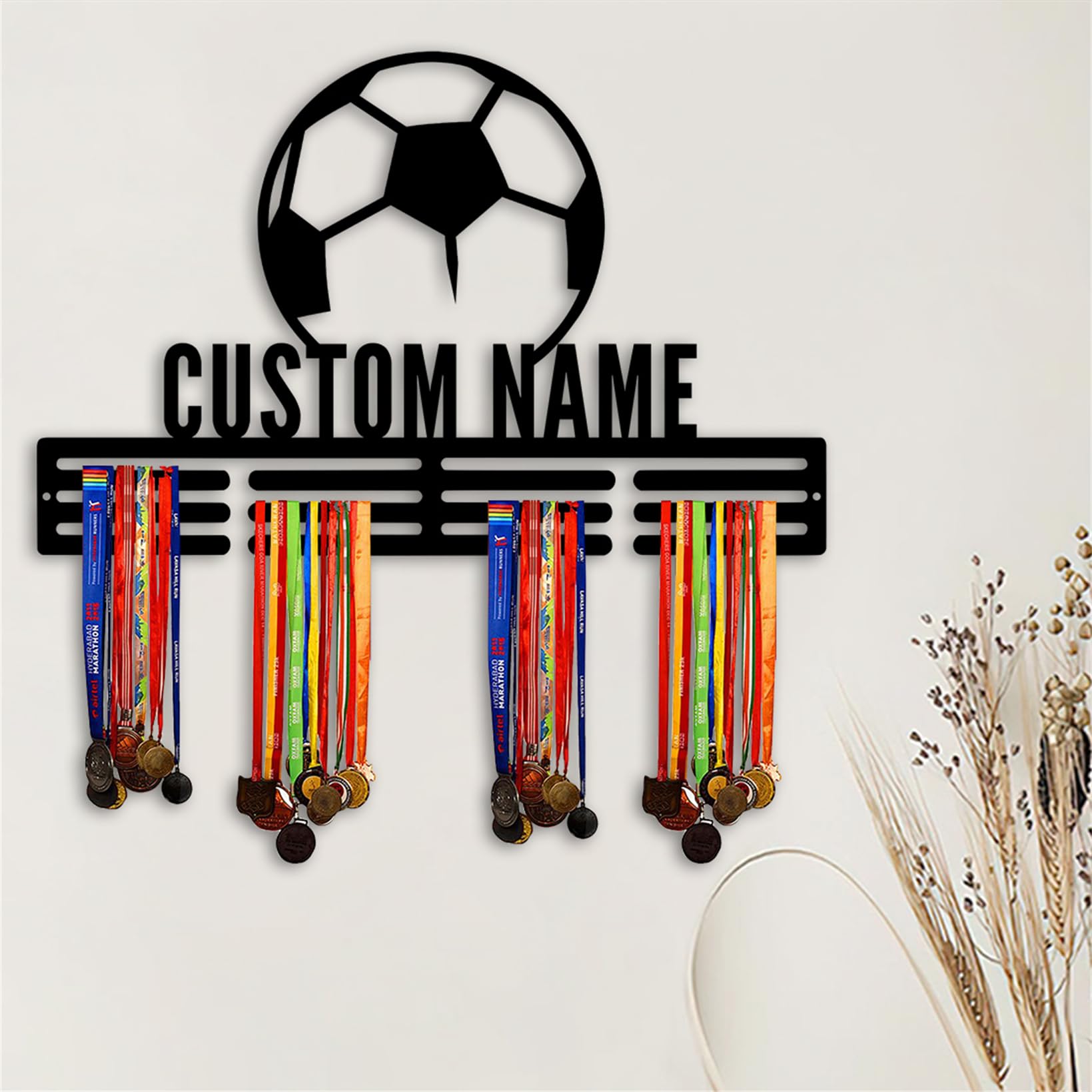 12 Medaglie Metallo Per Calcio - Premiazioni Per Bambini E Adulti, Con Nastro Olimpico - Foto 5