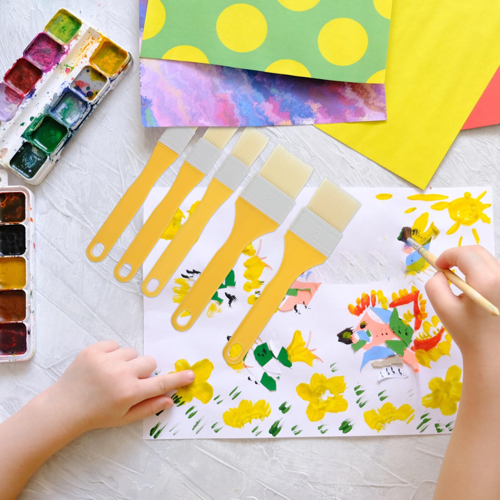 Kit de Herramientas para Manualidades de Decoupage Portátil con Materiales de Plástico y Goma Adecuado para Principiantes y Proyectos Escolares Viaje