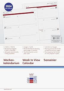 Diseño De Calendario De 1 Página 2024. | Vector Premium