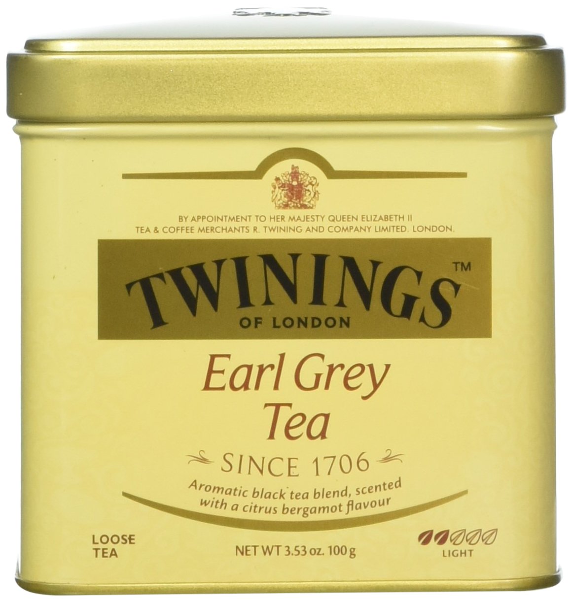 Twinings of London Earl Grey Loose Tea Tins, 3.53 Ounce (Pack of 3)