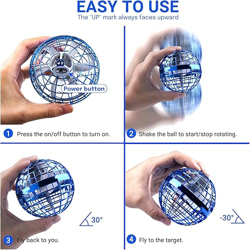 Vista 12 de Bola de orbe volador Galaxy Ball: Orbes cósmicos Boomerang Hover – Fly Orbi Pro Galactic Fidget Spinner – Mini Orbe Flotante Drone Toy 2025