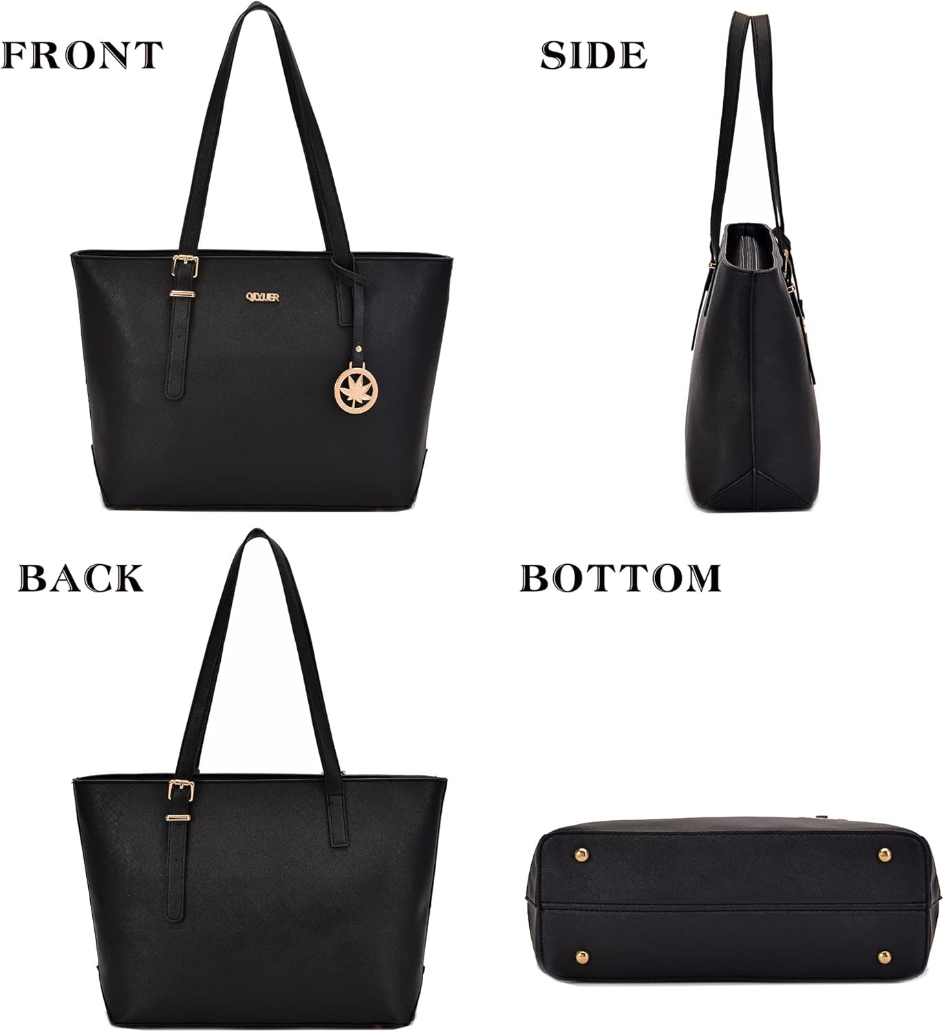 Qiyuer Women Purses Handbags Wallet Sets Shoulder Bags Top Handle Satchel Tote Purse Work Bag Set With Matching Wallet 3pcs - Image 4