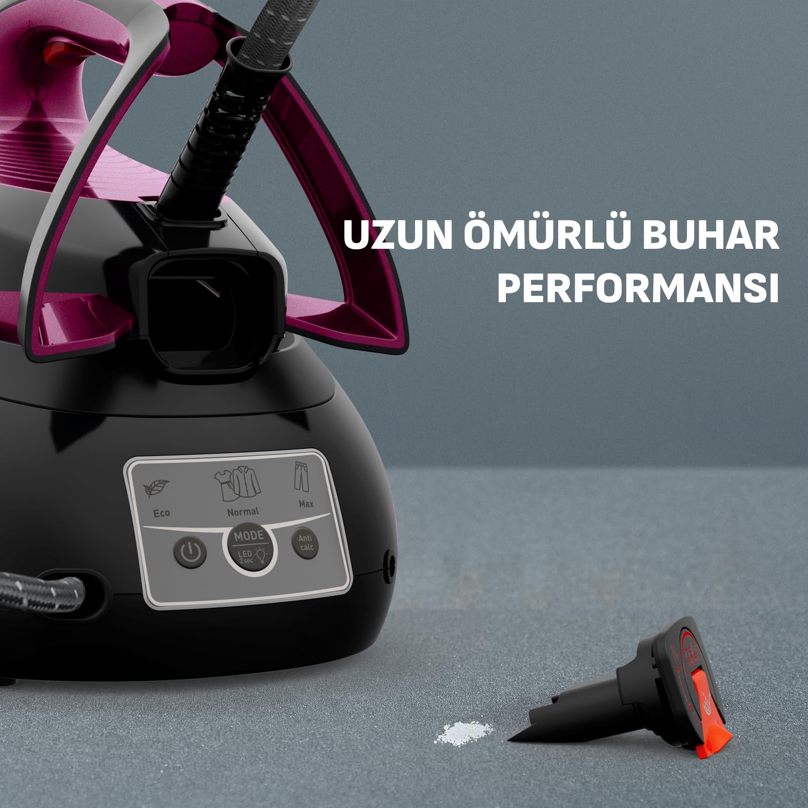 Tefal Express Vision SV8152 - Central de vapor, potente potencia de vapor, fácil visión LED para una excelente visión, tecnología sin configuración, depósito de agua 1,8 L, fabricado en Francia
