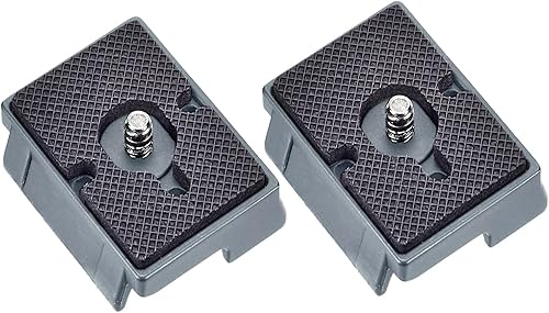 323 Placa de liberación rápida de 14 pulgadas con tornillo de 14 pulgadas, compatible con Manfrotto 200pl-14 RC2, trípode de cámara, cabeza