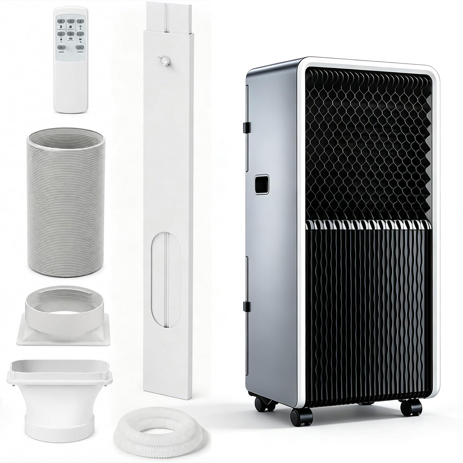 EZBHIZ 12000/14000 BTU Portable Air Conditioner 4-in-1 Cooling Unit