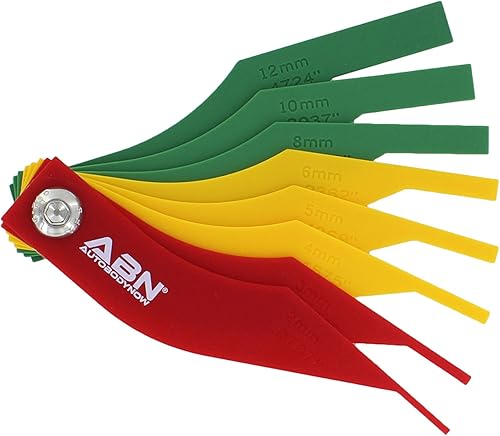 ABN Juego de herramientas de 8 piezas de calibre SAE y métrico de revestimiento de freno