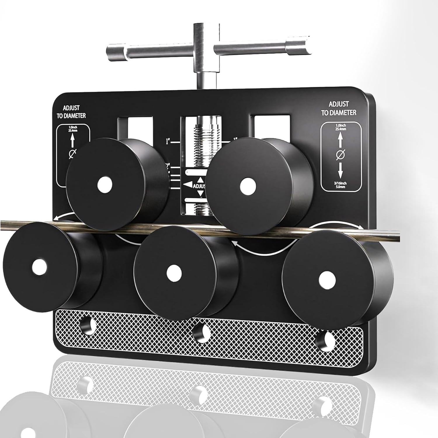 Tubing Straightener, Brake Line Tubing Adjustable Straightening Tool, Tube Straightener Tool for 3/16"-1.0" Diameter Wire Straightener for Copper, Aluminum, Steel Pipe, Bent Tubes, Fuel Lines