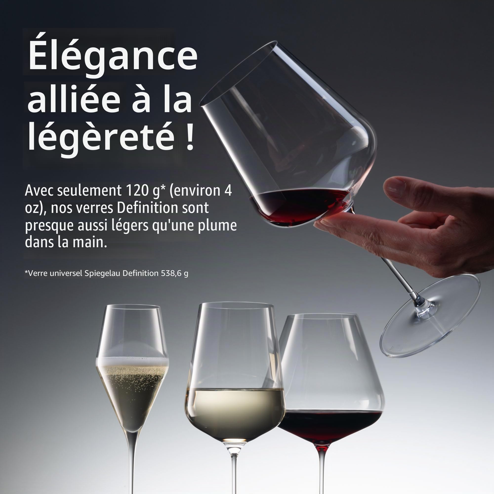 Spiegelau Definition Lot de 2 verres à vin bordeaux en cristal sans plomb fabriqués en Europe Passe au lave-vaisselle 963,9 g
