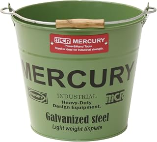 Key Stone Mercury Tin Bucket, Regular, Khaki, MEBUBRKH