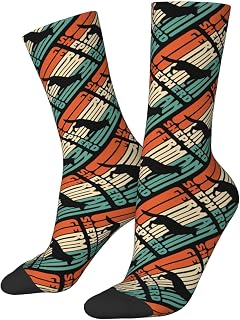 IUBBKI Office Socks Vintage Cute Dogs Work Socks Breathable Hiking Walking Socks Anti Bliste Trekking Walking Men’S Socks 40Cm