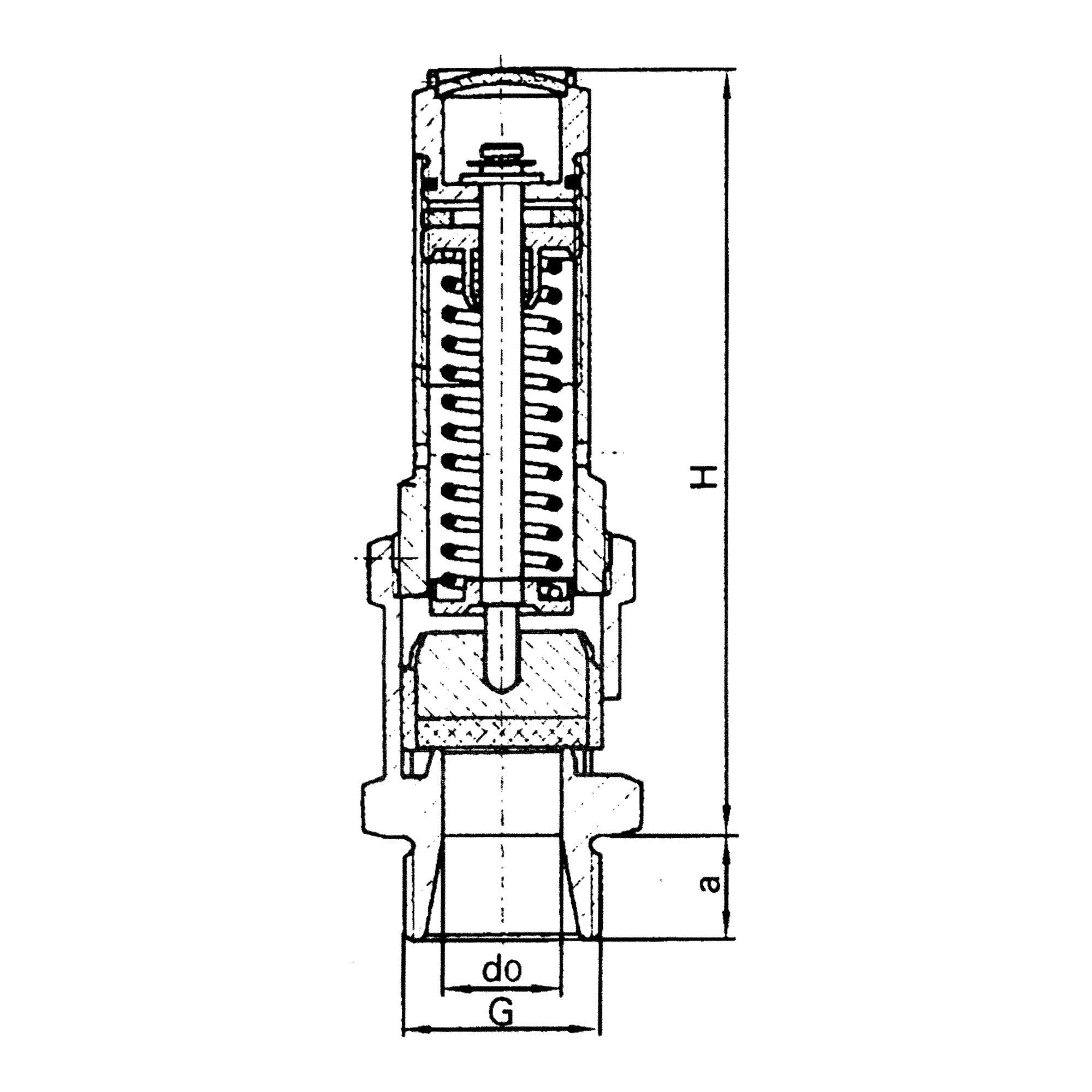RIEGLER 104866-229.02-1,0 Sicherheitsventil, Messing, G 3/4, Ansprechdruck 1 bar, 1Stk