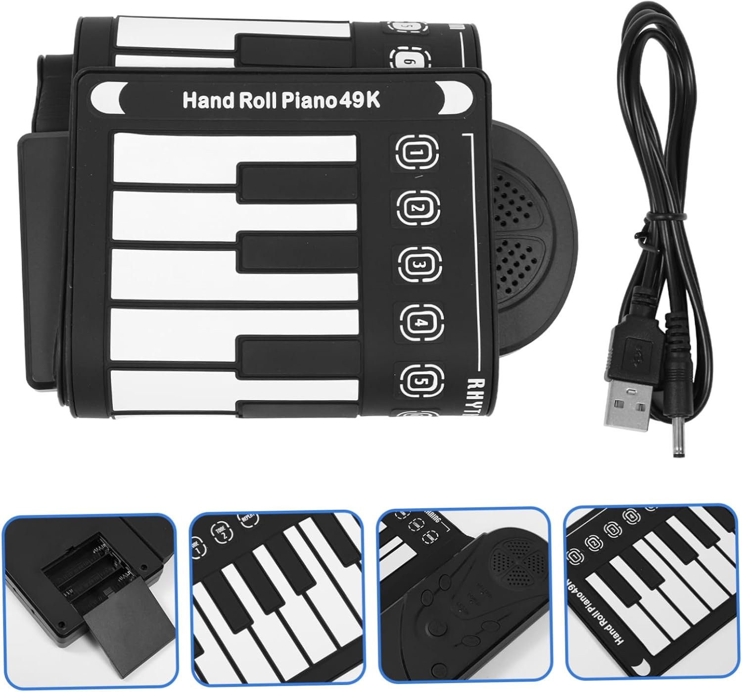 Yardwe Portable Piano for Music Instrument with Built Sounds Lightweight Design for Easy Carrying and Fun Music Learning