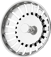 Ultra Stainless Steel Sink Plug - Thick & Durable, 78mm Hole, Pop-Up Plug & Strainer Replacement