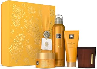 RITUALS Caja de regalo The Ritual of Mehr, Medium - Set de baño y hogar con productos para el cuidado de la piel y el hogar con naranja dulce y madera de cedro - Propiedades energizantes