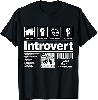 Introvert Label Signs T-Shirt