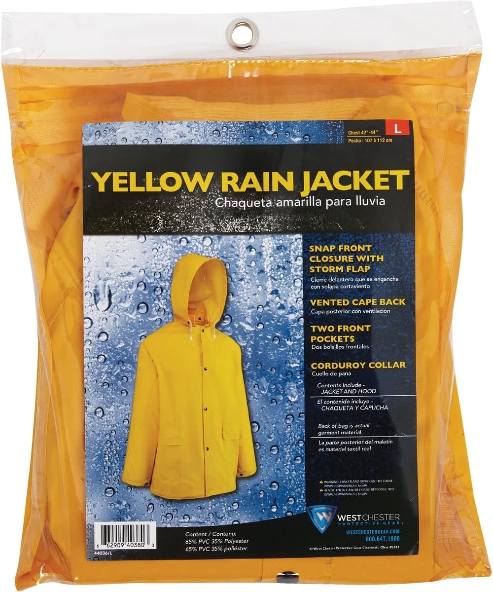 44036/L LG 2PC YEL PVC Suit - Quantity 1