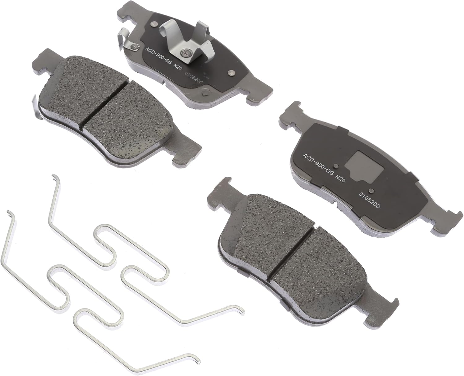 ACDelco Silver 14D2115CH (19422668) Ceramic Front Disc Brake Pad Set with Springs