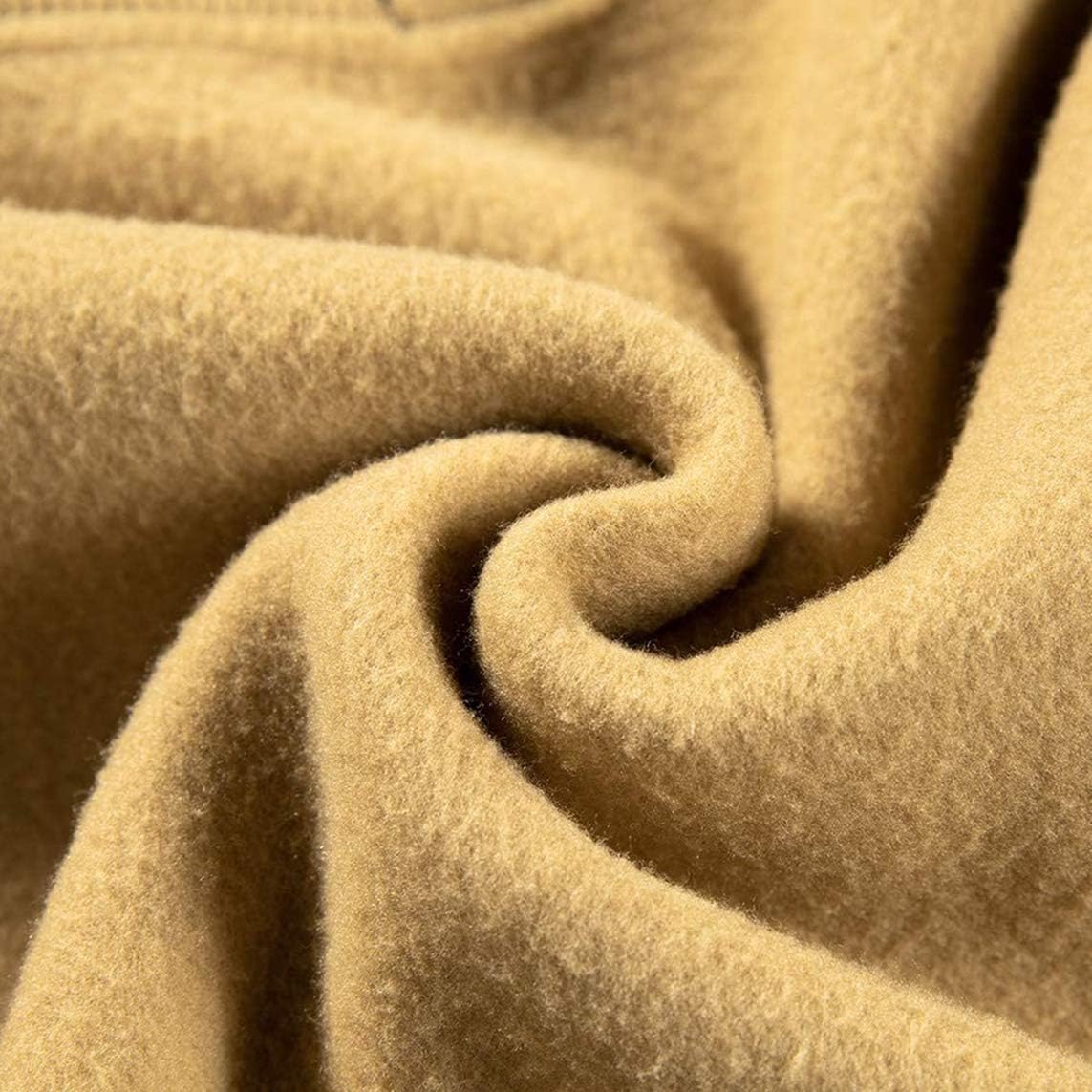 Mens Hoodies Pullover Color Block Fleece Long Sleeve Sweatshirt Tops with Pocket - Image 5