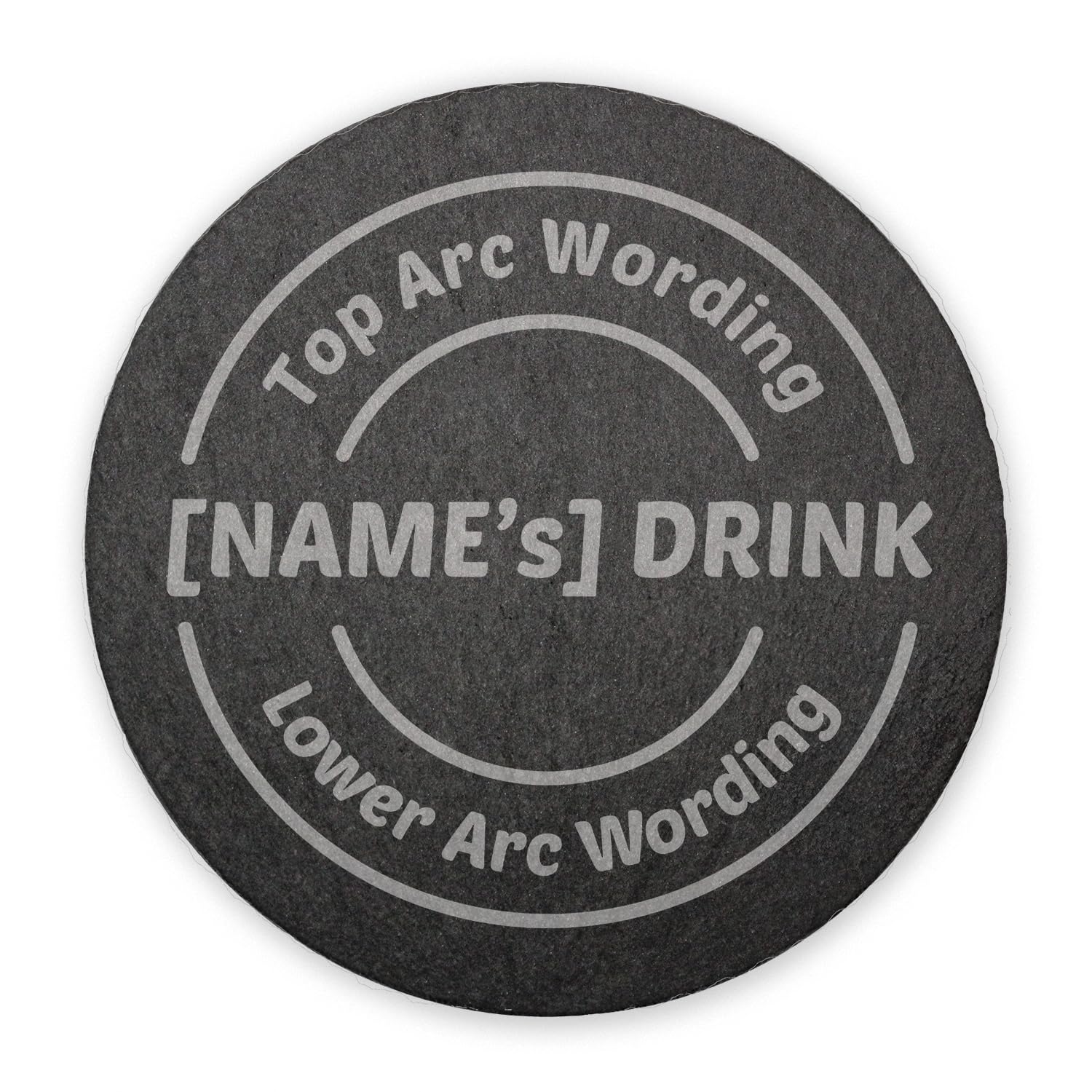 Primary Teaching Services Ltd Smooth Finish 1 Personalised Customised Text Image Choice Occasion Brew Engraved Circular Slate Drinks Coaster Gift Present 100Mm Diameter Primary Teaching Services (Smooth Finish)