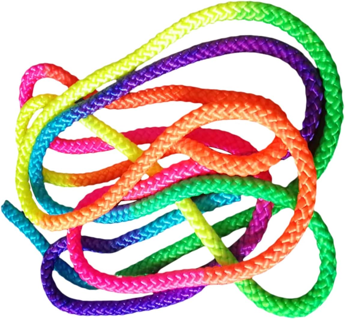 Mikikit 3pcs Portable Tug of War Nylon Rope for Outdoor Games Stretching Rope for Boys and Girls and Adults for Picnics Parties and Team Building Activities