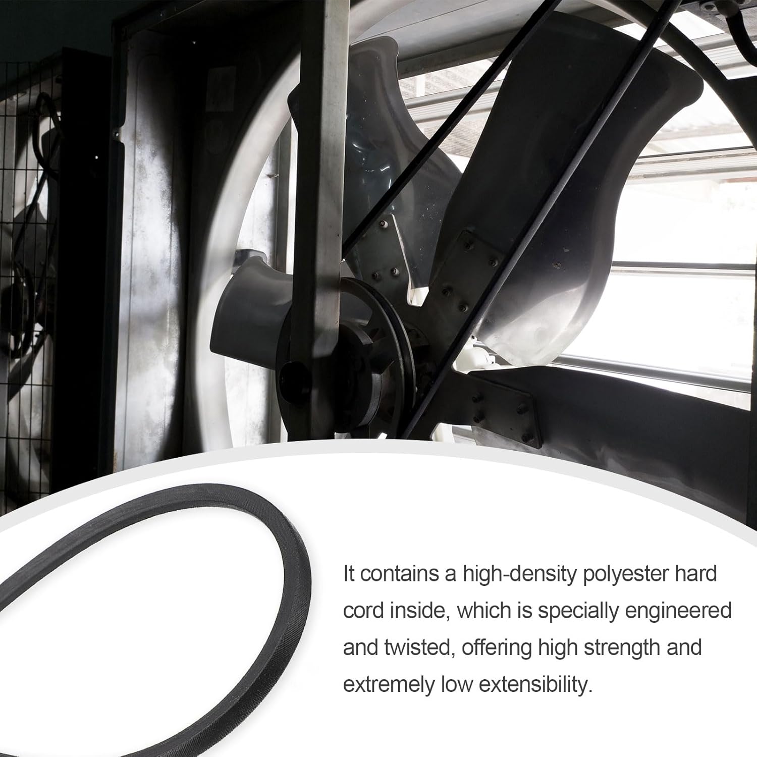 uxcell 3pcs 3V830 Rubber V Belt 83" Length x 0.38" Width x 0.31" Thick, Industrial Power Transmission Belt