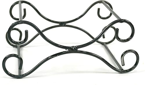 THOUSAND OAKS BARREL Soporte de cuna de hierro forjado para barril de envejecimiento de roble de 1 litro y 2 litros - Base de soporte de metal mini