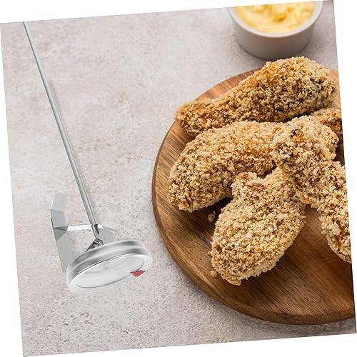 Miniatura 6 de Termómetro de acero inoxidable para cocinar con esfera de 8.49 pulgadas con lectura instantánea para pavo y carne a la parrilla, medición precisa de