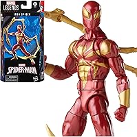 Vista 3 de Marvel Legends Series Spider-Man Figura de Acción Iron Spider de 6 pulgadas, Incluye 2 Accesorios