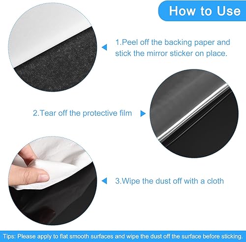 Miniatura 4 de uxcell Adhesivos acrílicos para pared, 100 unidades, autoadhesivas, extraíbles, cuadradas, para el hogar, sala de estar, dormitorio, oficina,