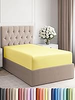 Vista 517 de King Fitted Bed Sheet - Bottom Single Fitted Sheet Only - Ultra-Soft Hotel Luxury Bedding w/ 8-16 Inch Deep Pockets - Breathable, Cooling & Wrinkle