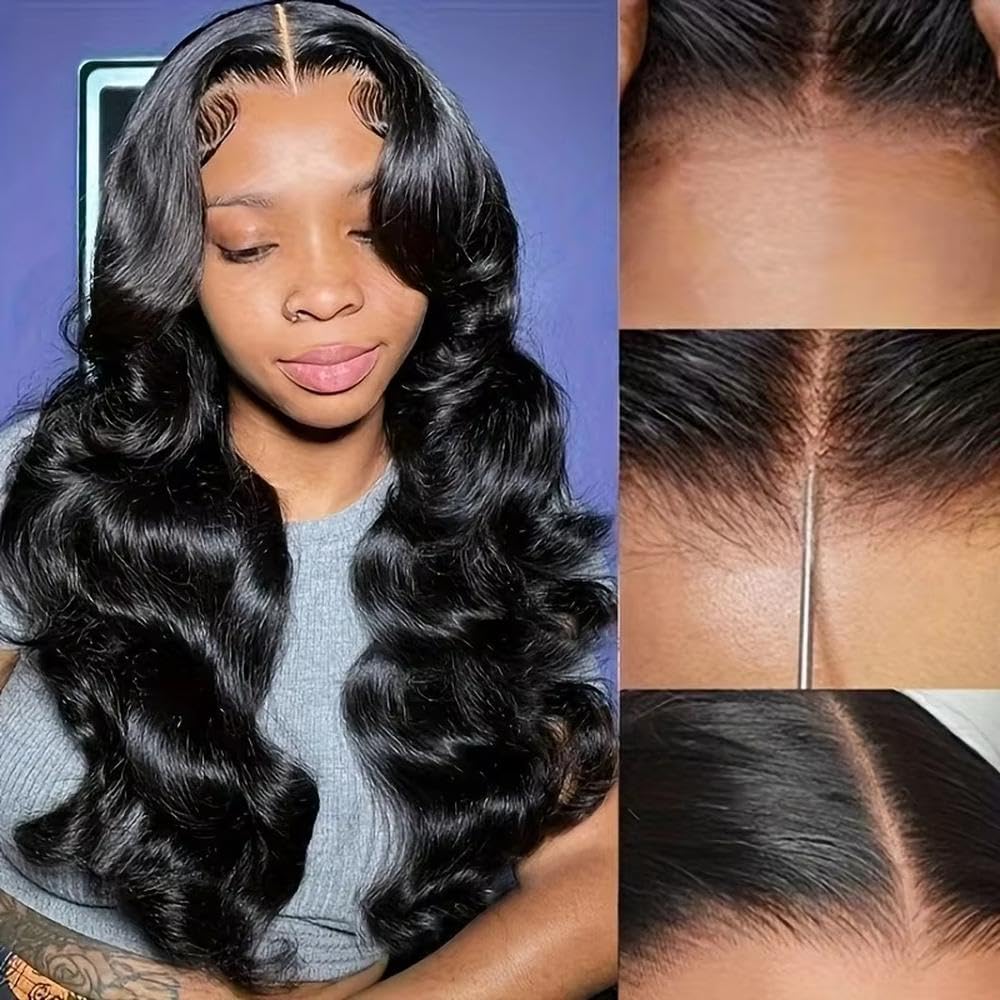 Haarpflege Körperwellenperücke Mit 220% Dichte Und Vorgezupftem Haaransatz Babyhaar Für Frauen | 30,5 cm