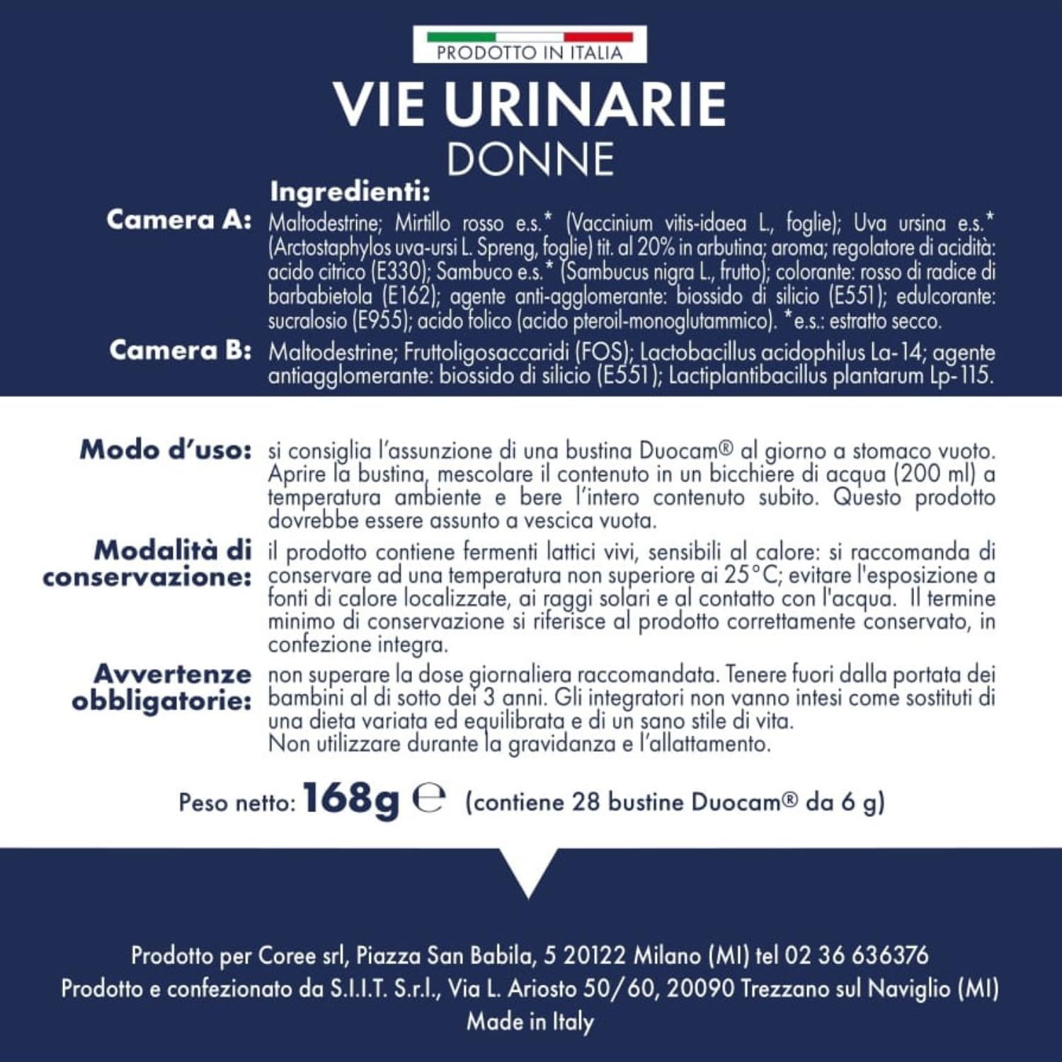 Dx&Vx Vie Urinarie Donne, Integratore per la Funzionalità delle Vie Urinarie, con Fermenti Lattici Vivi, Mirtillo Rosso, Uva Ursina e Acido Folico, Made in Italy, 28 Bustine