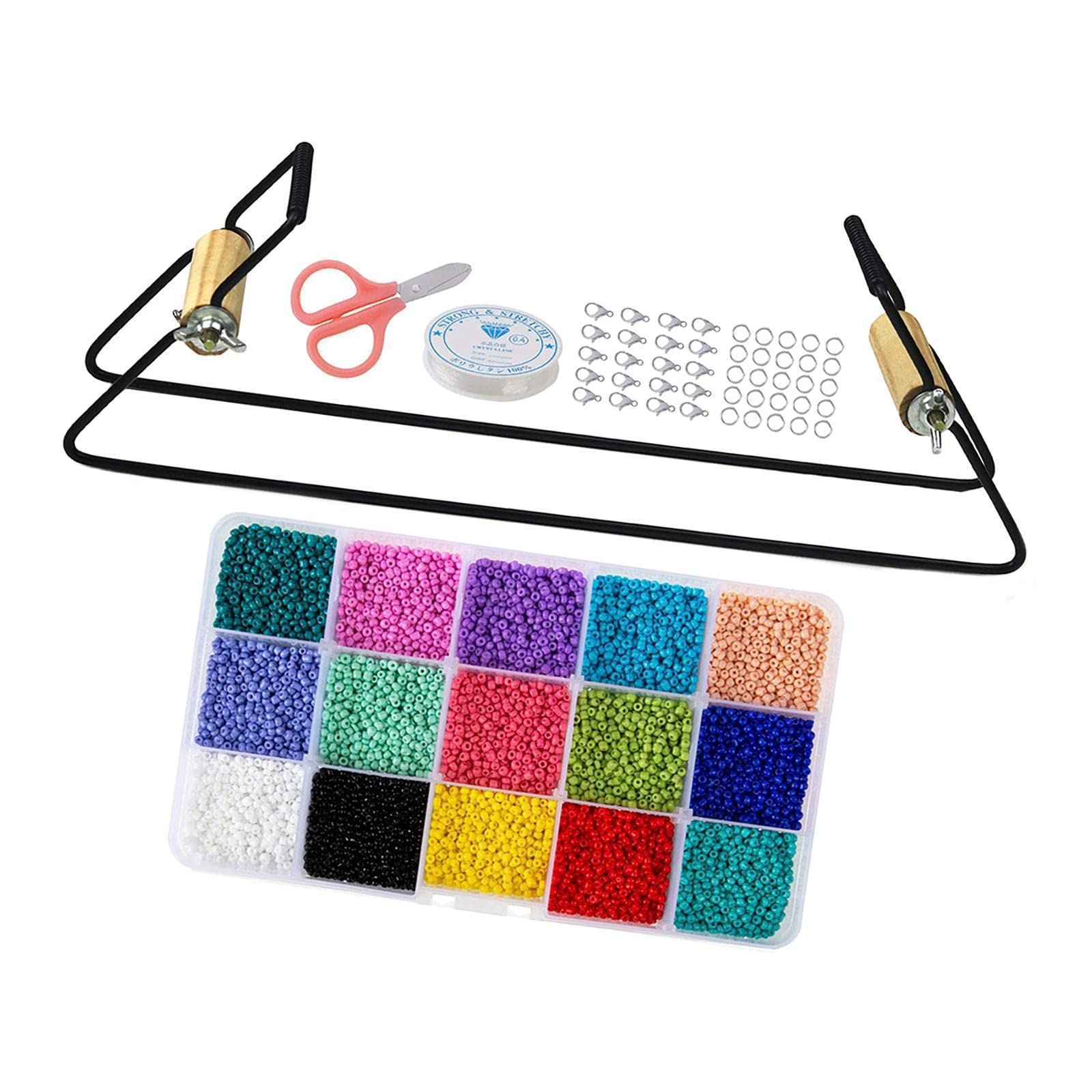 Telar de cuentas Bead Loom para tejer collares y pulseras con herramientas