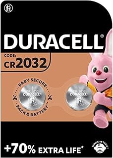 2 x Duracell CR 2032 Lithium (1 Blister avec 2 Piles) 2 Piles