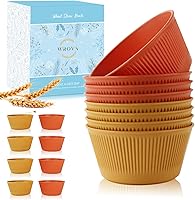 Vista 14 de Wrova Wheat Straw Bowl Sets of 8,Unbreakable Cereal Bowl 26 OZ,Microwave and Dishwasher Safe Bowls,Bowl Sets suitable for Cereal,Salad,Snack and
