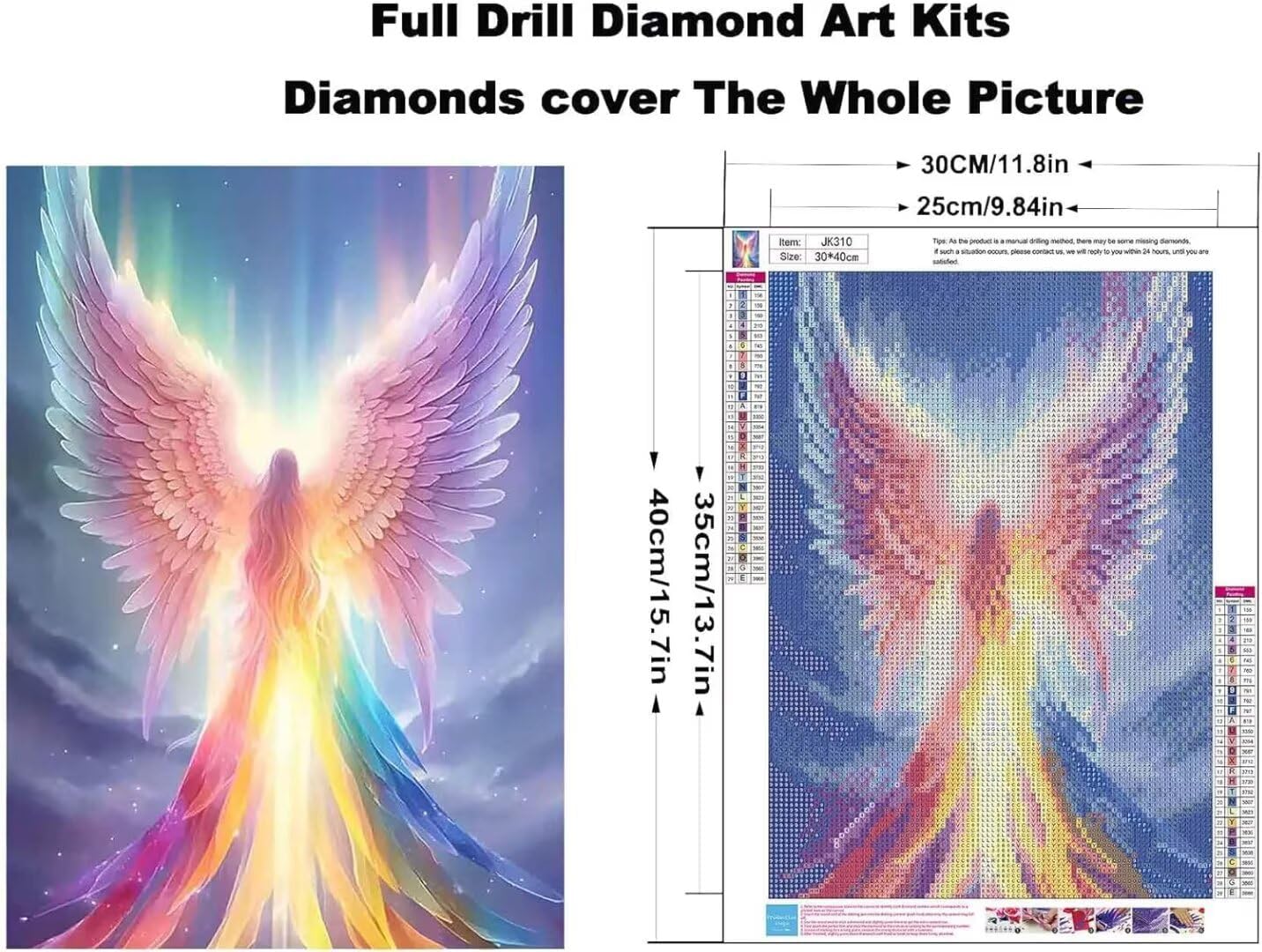 Large Horse Diamond Painting Lake Diamond Art Kits for Adults, 60x120 cm/23.6x47.2 in Canvas Diamond Painting Kits for Adults, DIY 5D Crystal Art with Diamond Dots Arts and Crafts for Room Wall Decor
