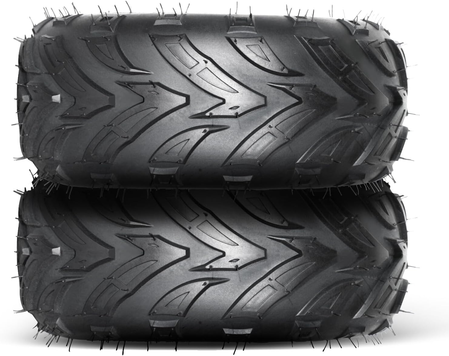 2 Front and Rear 145/70-6 ATV Go Kart Tires 4 Ply Rated Black 145x70-6