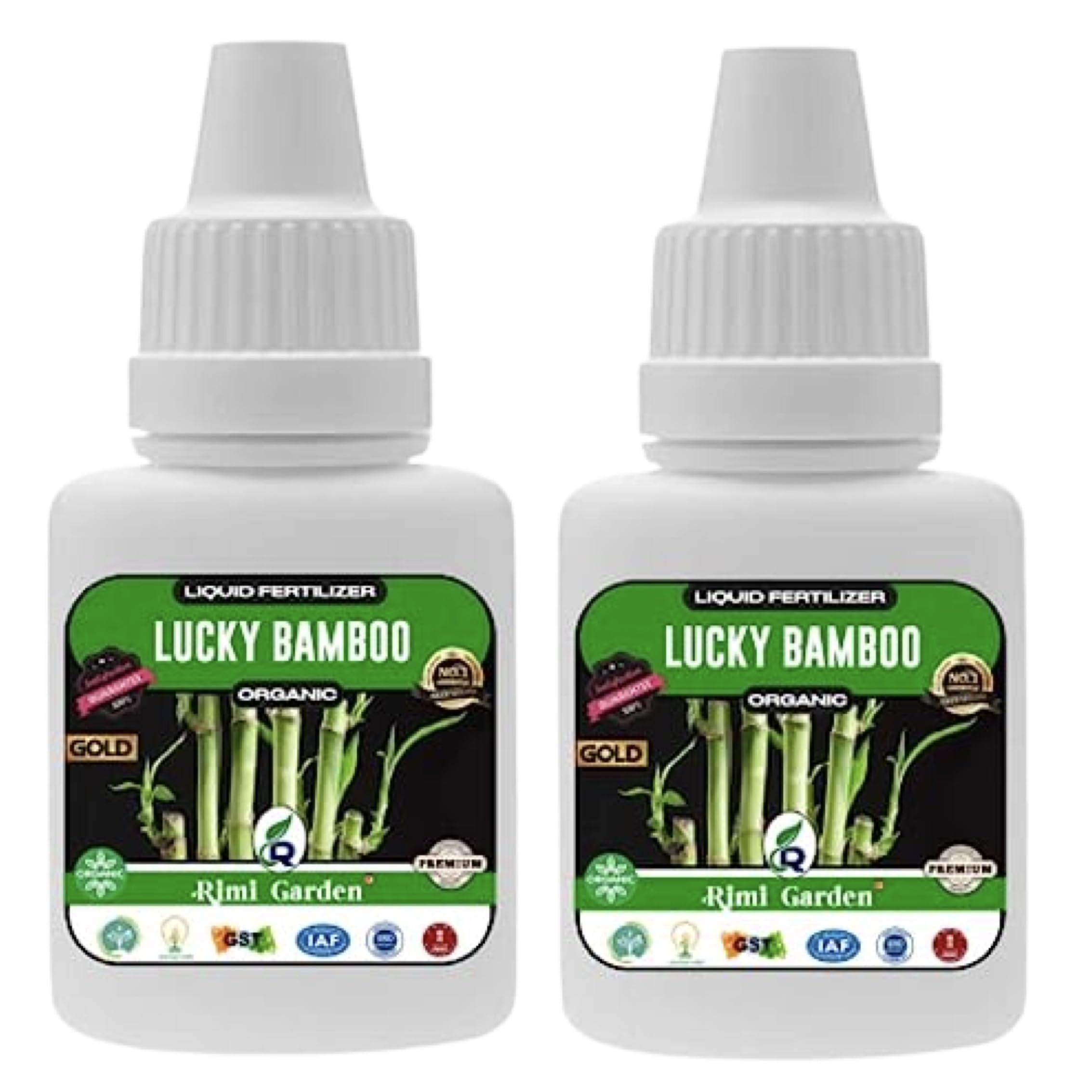 Rimi Garden® Lucky Bamboo Growth Liquid Drops Fertilizer for Aquatic Plants (Money Plant) (30 ml) + 30 ml (1+1= 2No's)
