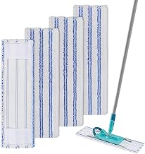 4 Pack Replacement Mop Pads for 16 Inch Mop Microfiber Mop for Floor Cleaning such as Hardwood, Laminate, Tile