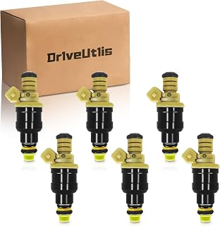 Set Of 6 Fuel Injectors Compatible With 1990-1996 Ford Escort Ranger Taurus Tempo/Lincoln Continental Town Car/Mercury Cougar Sable 0280150937 822-11121
