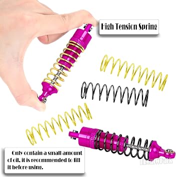RC Upgrades Part for 1/18 Granite Grom,Shock,Drive Shaft,Arm,Steering Caster Blocks,Wheelie Bar,Link,Motor Mount Set,Slipper Clutch,Gear Fixing seat,Diff Cover Set,Dustproof Guard,Pink