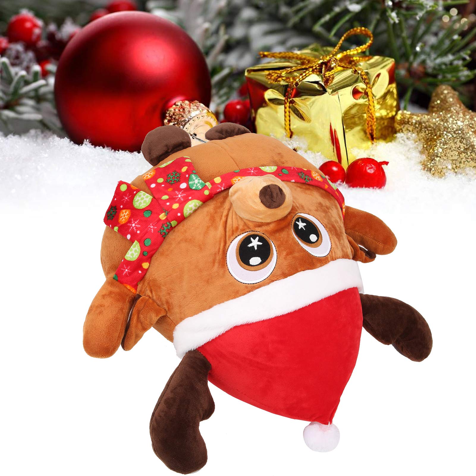 Christmas Plush, Washable Christmas Plush Toy, Deer Animal Baby's First Christmas Christmas Gift, Birthday Present for Girls Boys, Kids Christmas Tree(Christmas elk, Ordinary 40cm)