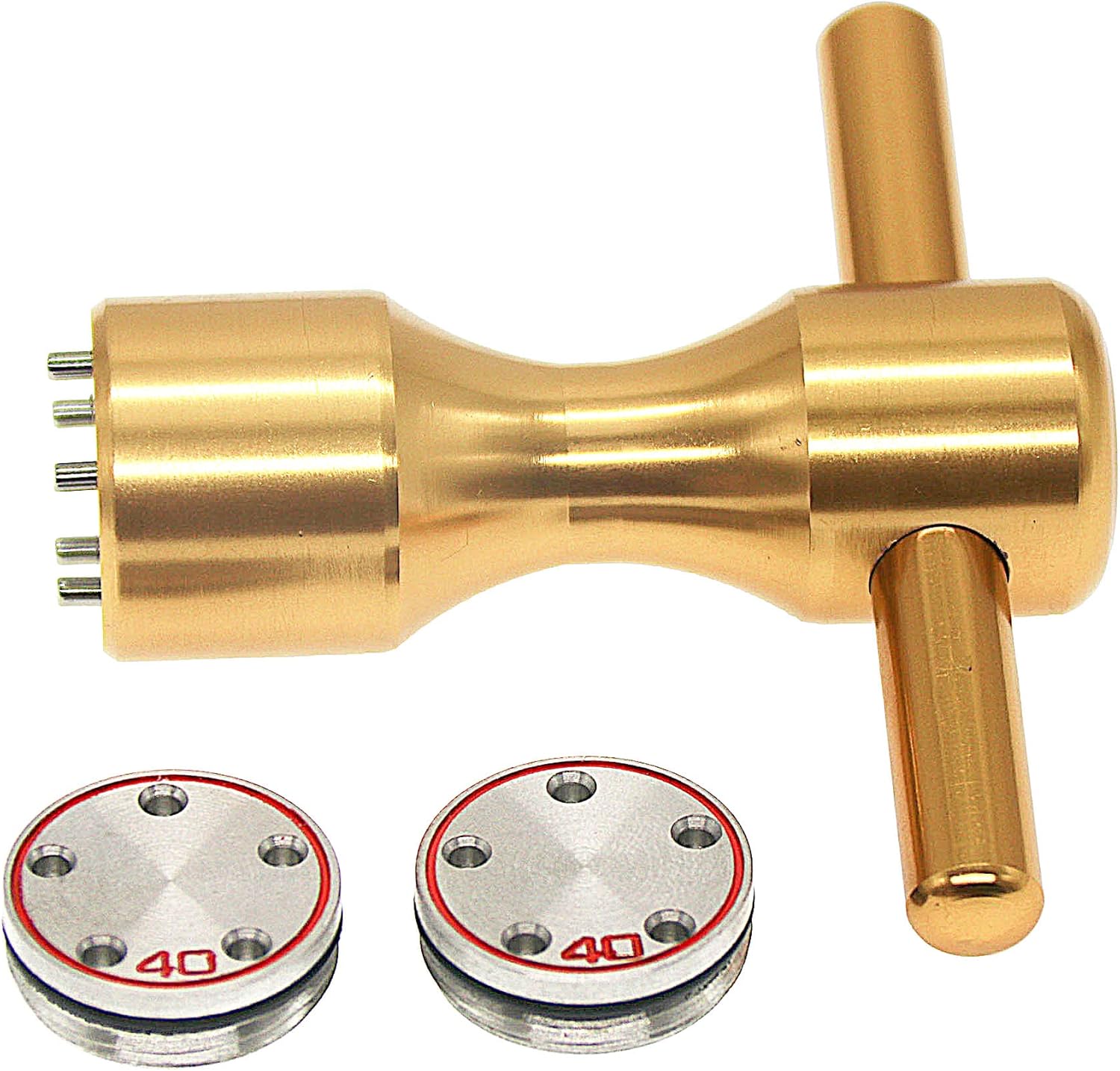 Golf Weight Wrench 2pc x Silver Weight+Gold Wrench Replacement for Titleist Scotty Fastback Squareback Putters (5g/10g/15g20g/25g/30g/35g/40g)