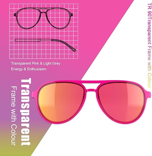 Miniatura 5 de Lentes de sol ligeros TAC polarizados, clásicos, vintage, retro de los años 70, marco TR-90 para mujeres y hombres, protección UV 400