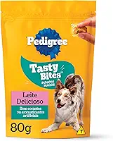 Petisco Pedigree Tasty Bites para Cães Adultos Sabor Leite Delicioso 80g