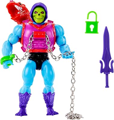 Masters of the Universe Origins Action Figure with Accessories, Deluxe Dragon Blast Skeletor 5.5 Inch, Motu Collectible