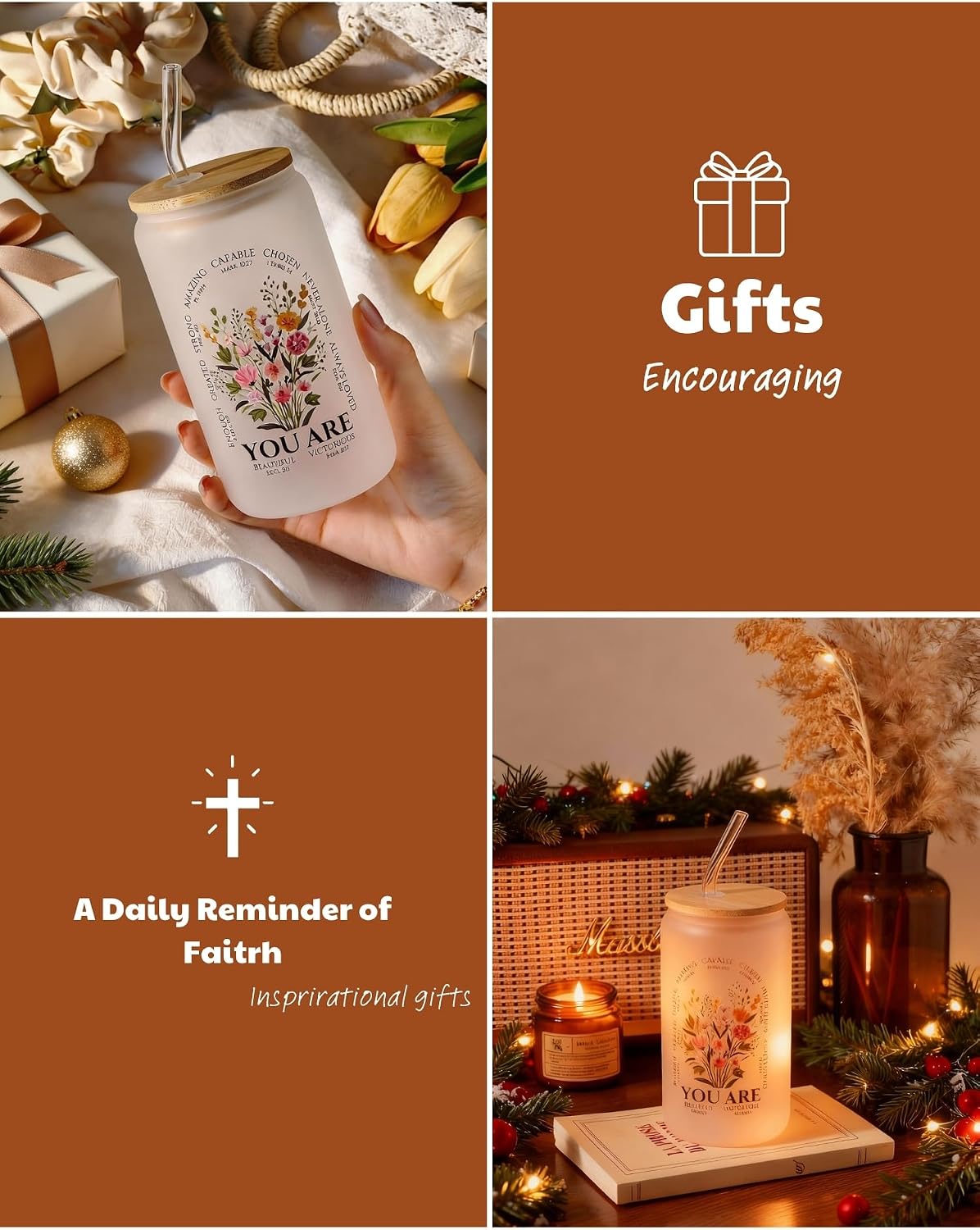 Christian Birthday Gifts for Women, Religious Spiritual Gifts for Women, Catholic Inspirational Baptism Encouraging Thank You Gift for Sisters in Christ Mom Ladies Friends Sister, Mothers Day Gifts image 2